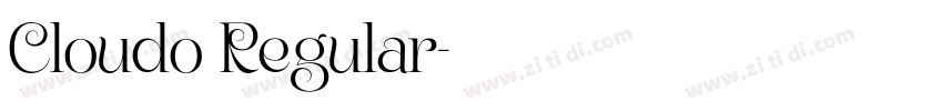 Cloudo Regular字体转换